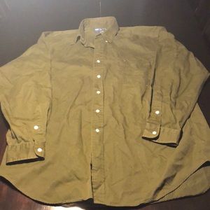 Ralph Lauren Casual Green Olive Button Down Shirt